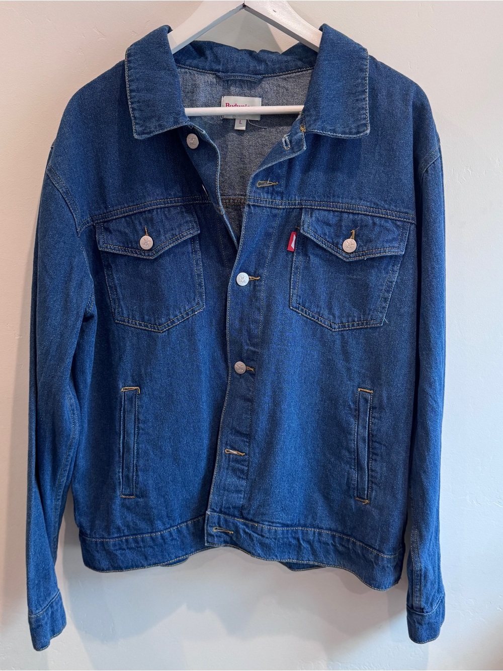 Budweiser collection denim jacket size large